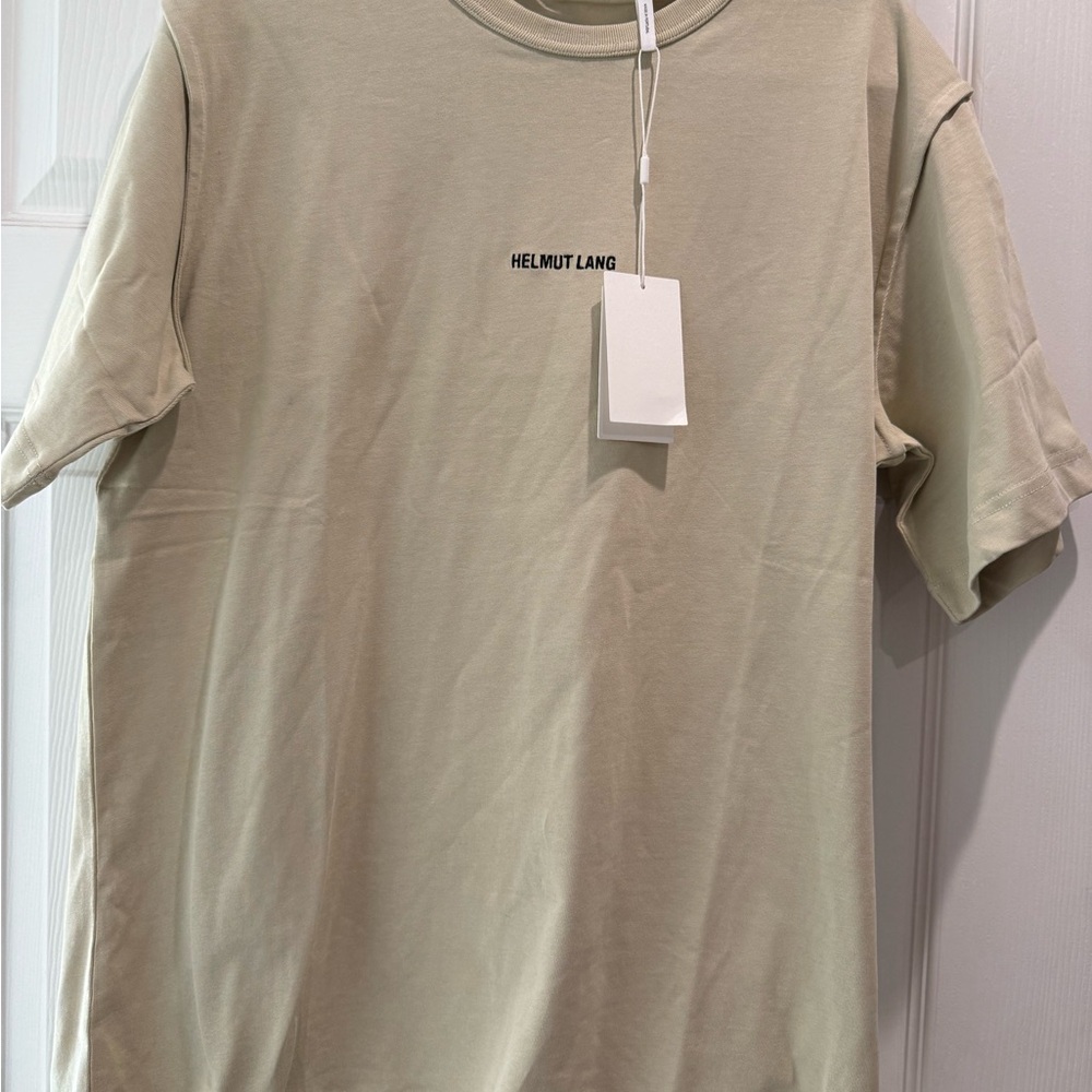 Helmut Lang Light Beige Short Sleeve Tee